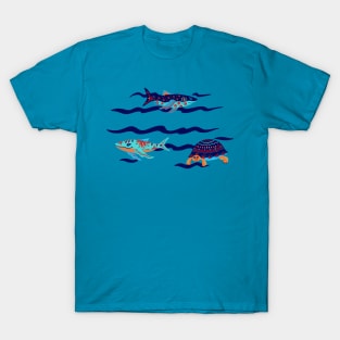 Shark And Sea Life T-Shirt